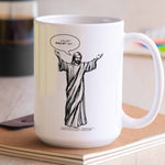 Load image into Gallery viewer, Republican Jesus!™ — &quot;Not Racist&quot; 15oz mug
